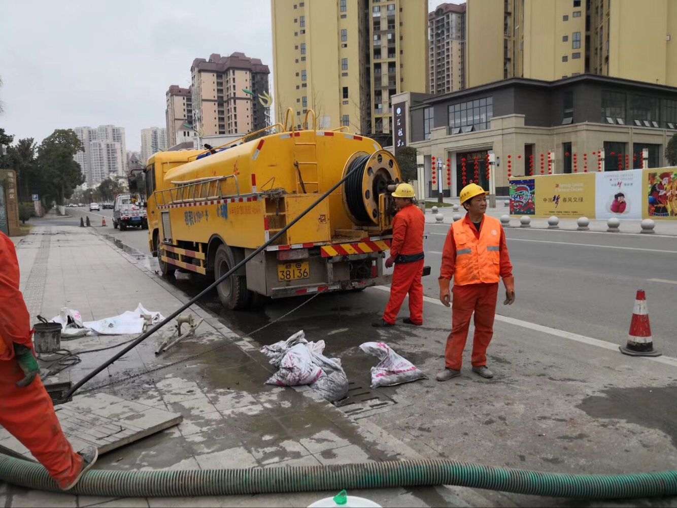 衢江排污管道清淤-管道清洗
